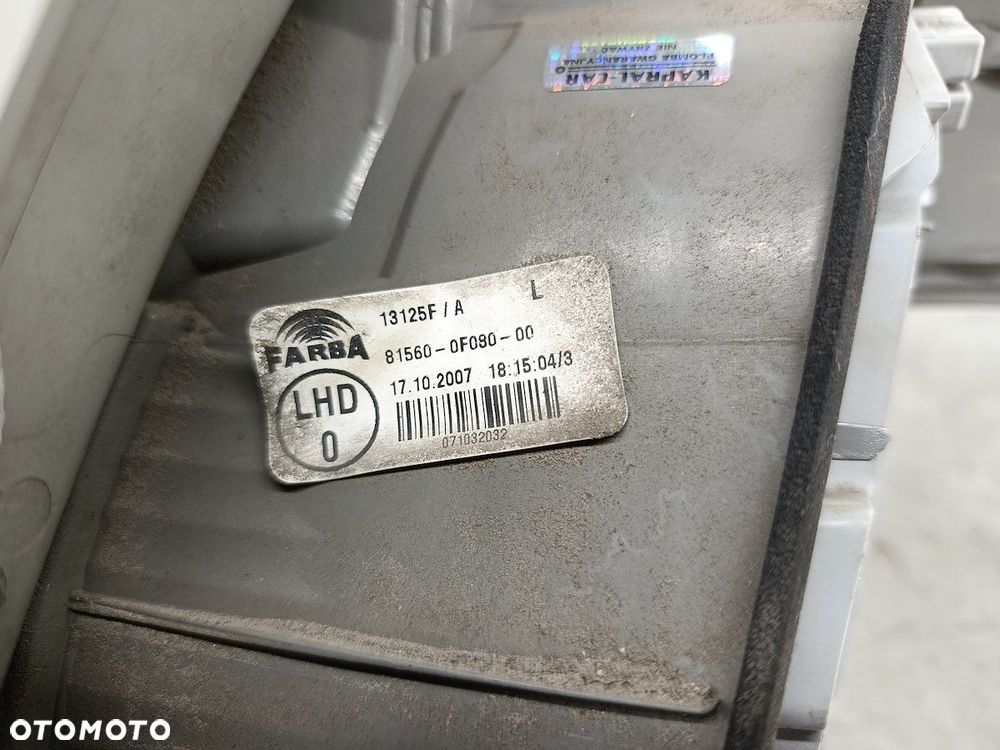 LAMPA TYLNA LEWA TOYOTA COROLLA VERSO II 81560-0F080 FARBA - 7