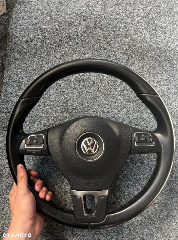 Kierownica VW Golf 6 / Jetta / Passat / Tiguan – multifunkcyjna, skóra - 1