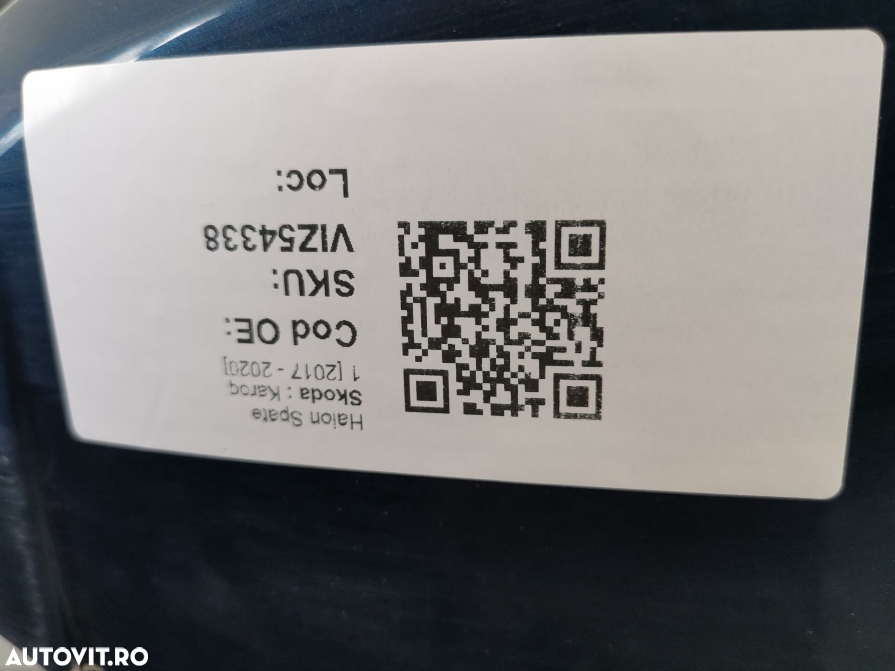 Haion Capota Portbagaj Skoda  Karoq 1 [2017 - 2020] Original In Stare - 8