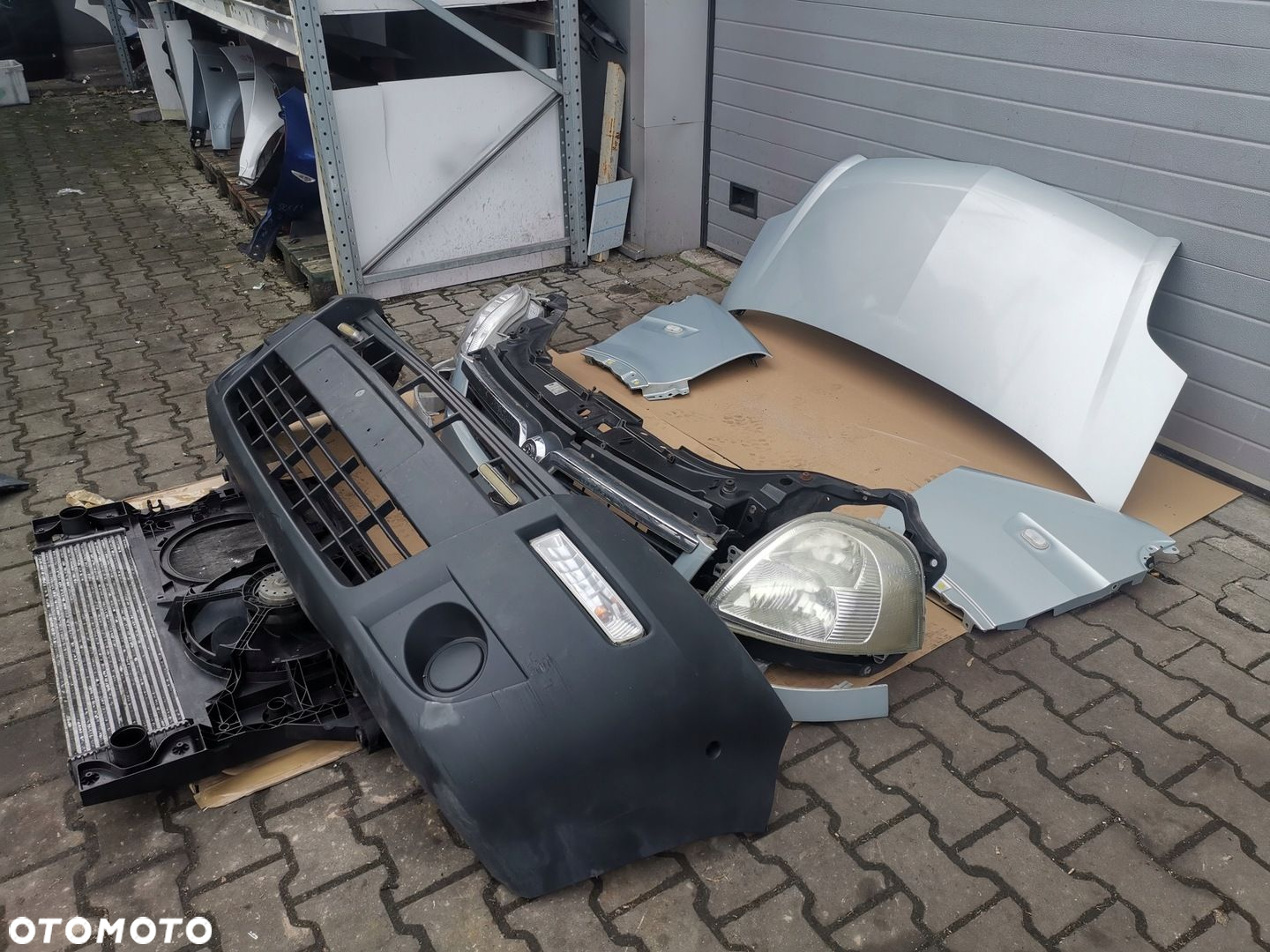 Przód Kompletny Opel Movano 2003- Maska Zderzak Lampy Chłodnice Błotnik - 2