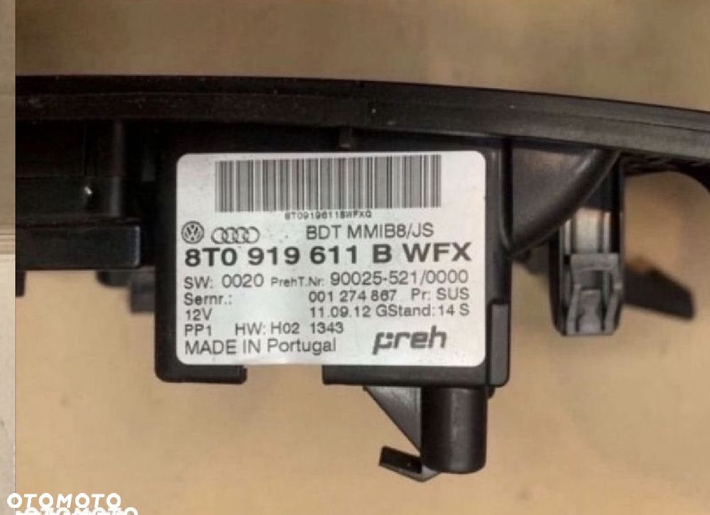 8T0919611B Panel sterowania MMI audi a5 8T lift a4 b8 - 3