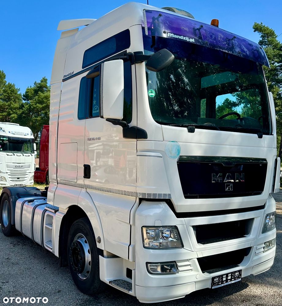 MAN TGX 18.440 XXL MANUAL KLIMA WEBASTO STANDKLIMA 2xALUTANK LODÓWKA SPOJLERY 960000km EURO 5 2009r ŁADNY - 1
