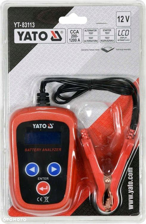 YATO ELEKTRONICZNY TESTER AKUMULATORÓW YT-83113 - 6