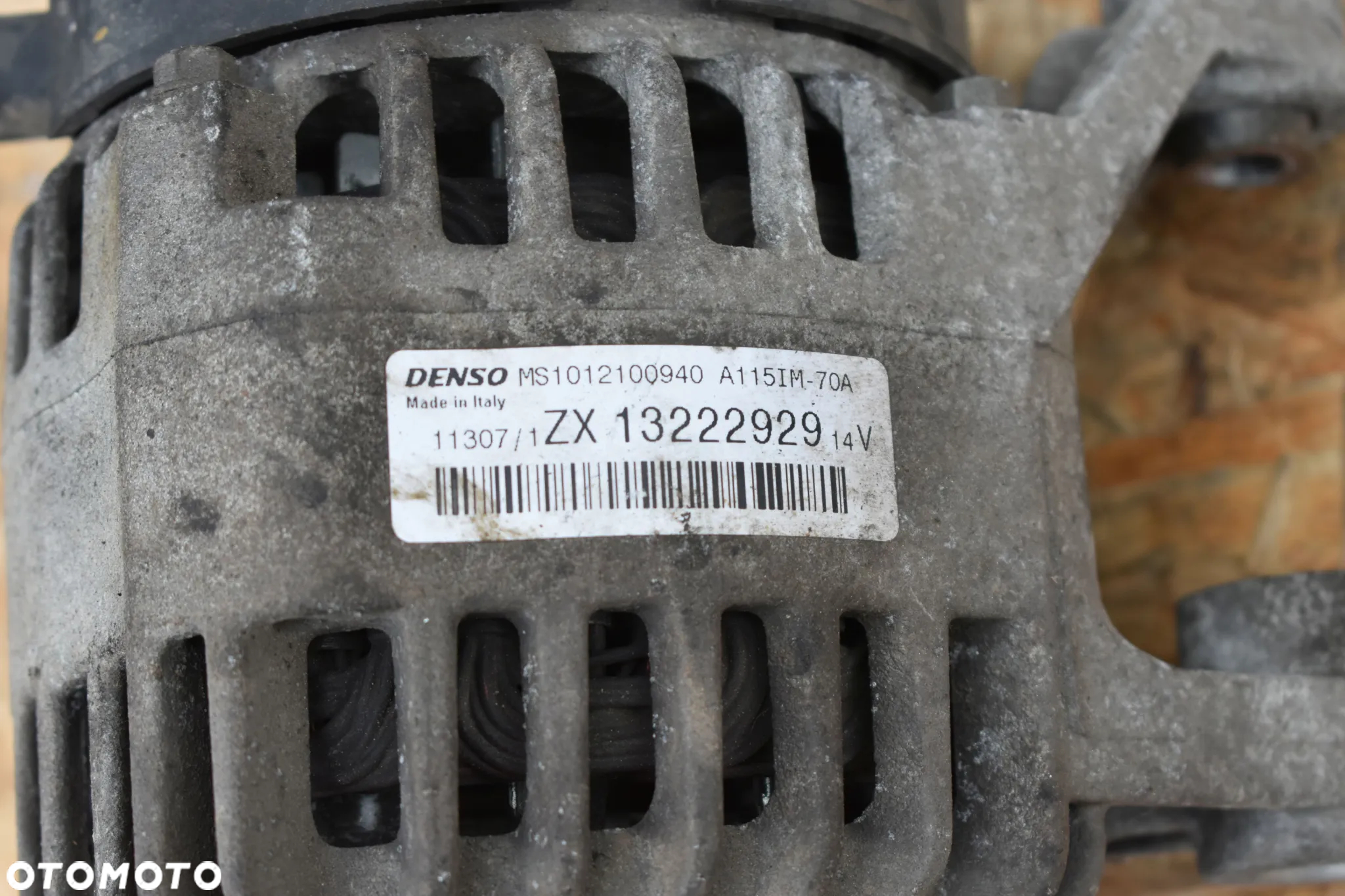 ALTERNATOR OPEL CORSA D 1.2 16V Z12XEP 13222929 - 2