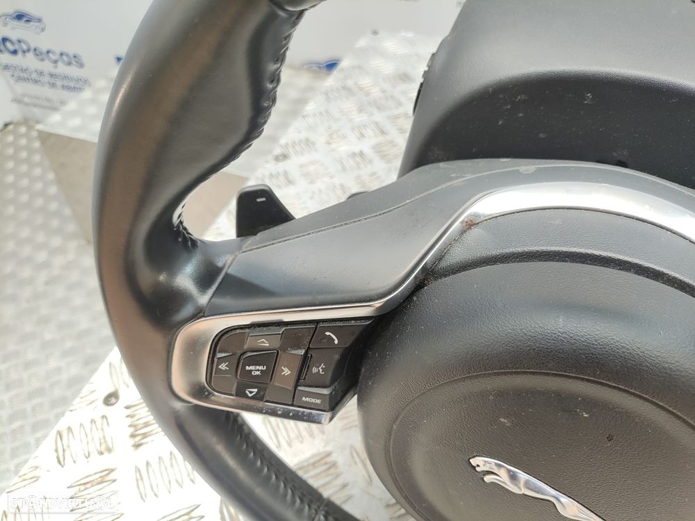 Volante Pele Patilhas Comandos Multifunções Jaguar XE X760 R Sport 2015 - 2024 - 10