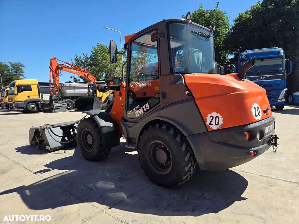 Hitachi ZW75-6, 2023, 151h, EX DEMO, 6 tone, ridica 2,4tone la 3,2m, Cupla rapida, CUPA 1mc, FURCI, articulat, transmisie 4x4, Deutz 75CP, 2 locuri, produs in Germania, posibilitate leasing 4 ani-PROMOTIE 51.900 EUR+Tva - 39