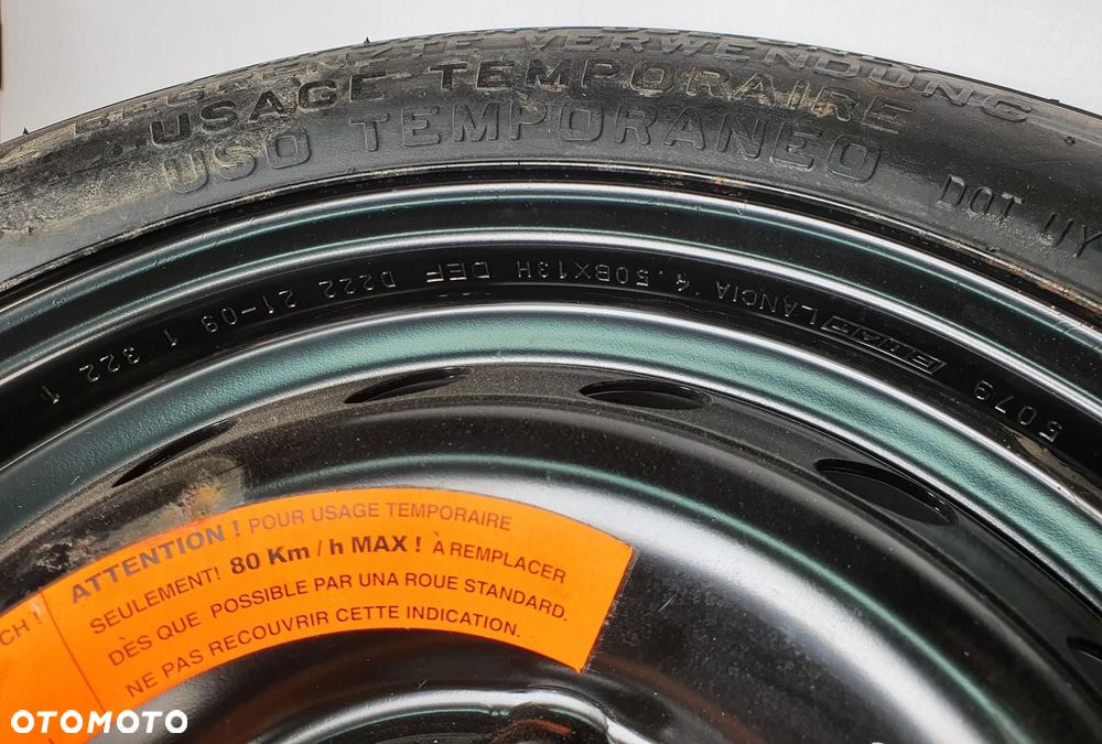 KOŁO ZAPASOWE DOJAZDOWE PIRELLI 135/80/R13 ET33 4x98 FIAT PANDA II - 5