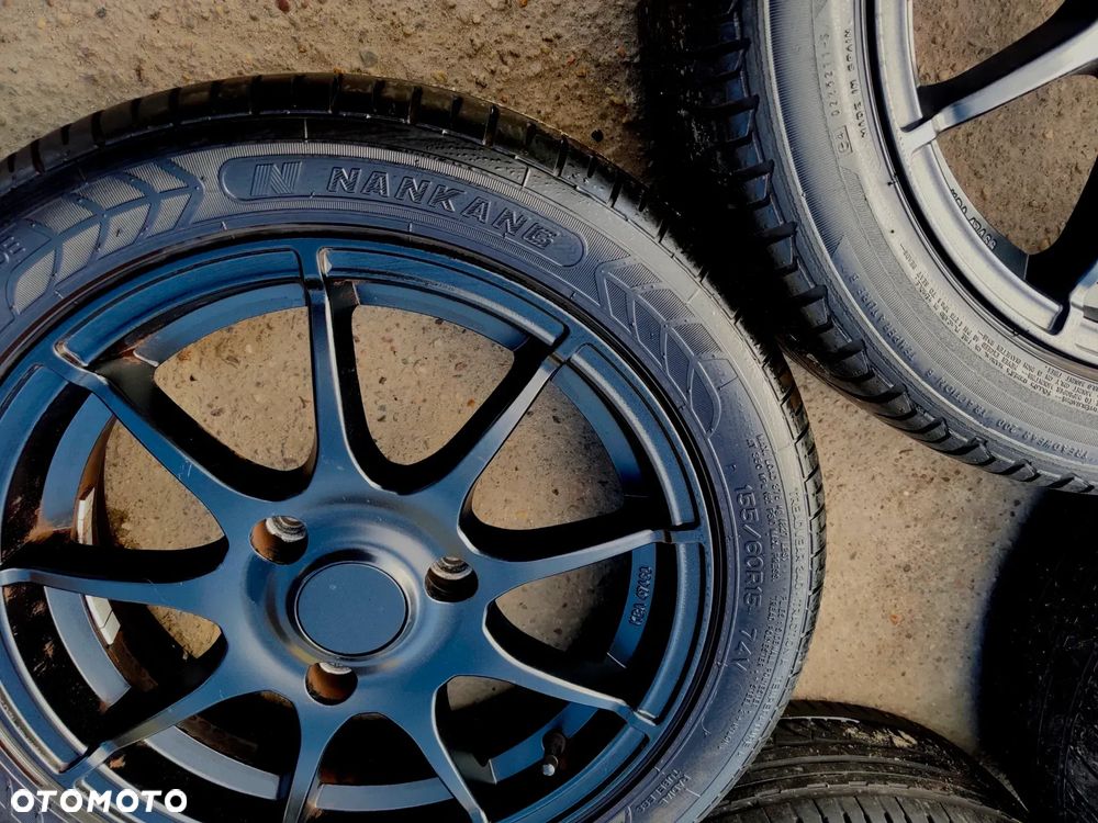 3x112 Felgi Alumniowe Alufelgi 15 Koła Letnie Lato SMART Fortwo I W450 1 II W451 2 Legnica ALU-RAD 5,5mm Czarne 155/60 175/55 - 15