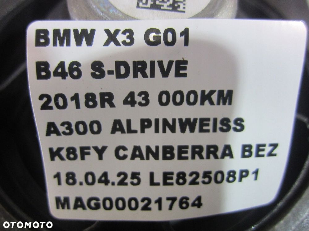 BMW X3 G01 G02 G05 G06 G20 GŁOŚNIK ŚREDNIOTONOWY 65136809629 6809629 - 7