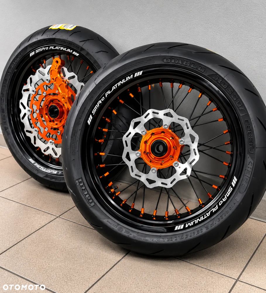 Koła supermoto SM ktm husqvarna sherco beta Smpro Excel tarcza komplet - 1
