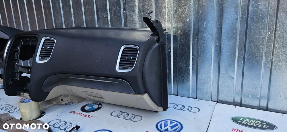 Dodge Durango III LIFT 2017- Kompletny kokpit Deska rozdzielacza Poduszki powietrzne Airbag Napinacze Pasy bezpieczeństwa Jasna poduszka kolan Jasne pasy ORYGINAŁ - 22