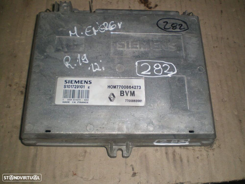 Centralina 7700864273 S101729101 RENAULT 19 1992 1,2 SIEMENS - 1