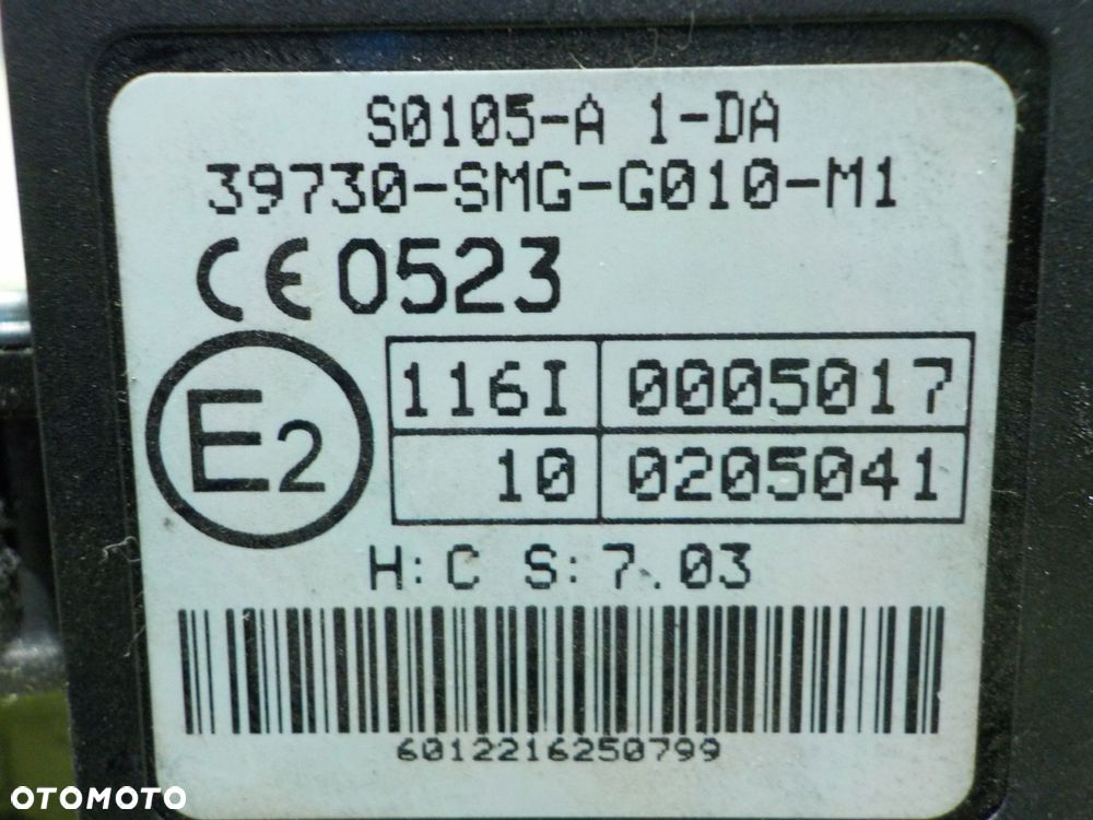 CIVIC VIII UFO 06r HB stacyjka z kluczykiem 39730-SMG-G010-M1 - 3