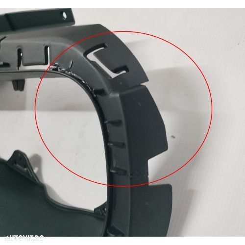 Rama grila radiator Dodge Challenger, 09.2014-2024, model: SRT Hellcat, montare fata, negru/negru, textura, RapidAuto -Margine Lipita, Vezi Poze - 3