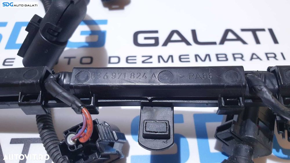 Cablaj Instalatie Electrica Injector Injectoare Skoda Roomster 1.4 BUD BXW CFNA 2006 - 2015 Cod 036971824A [S0160] - 2