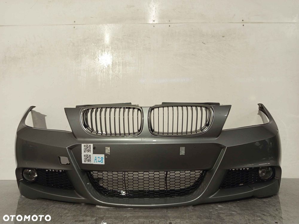 + ZDERZAK PRZÓD PRZEDNI DO BMW SERII 3 E90 E91 LIFT FL M PAKIET SPACE GRAU SZARY HALOGENY - 1