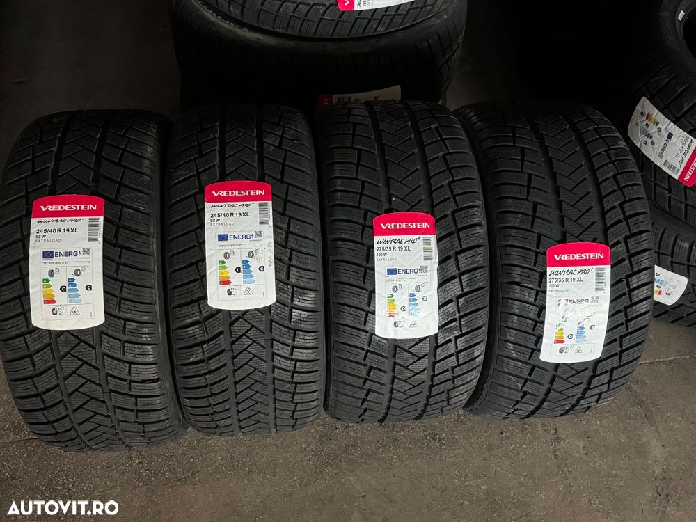 Vând set anvelope 245/40/19-275/35/19 vredestein de iarnă noi - 1