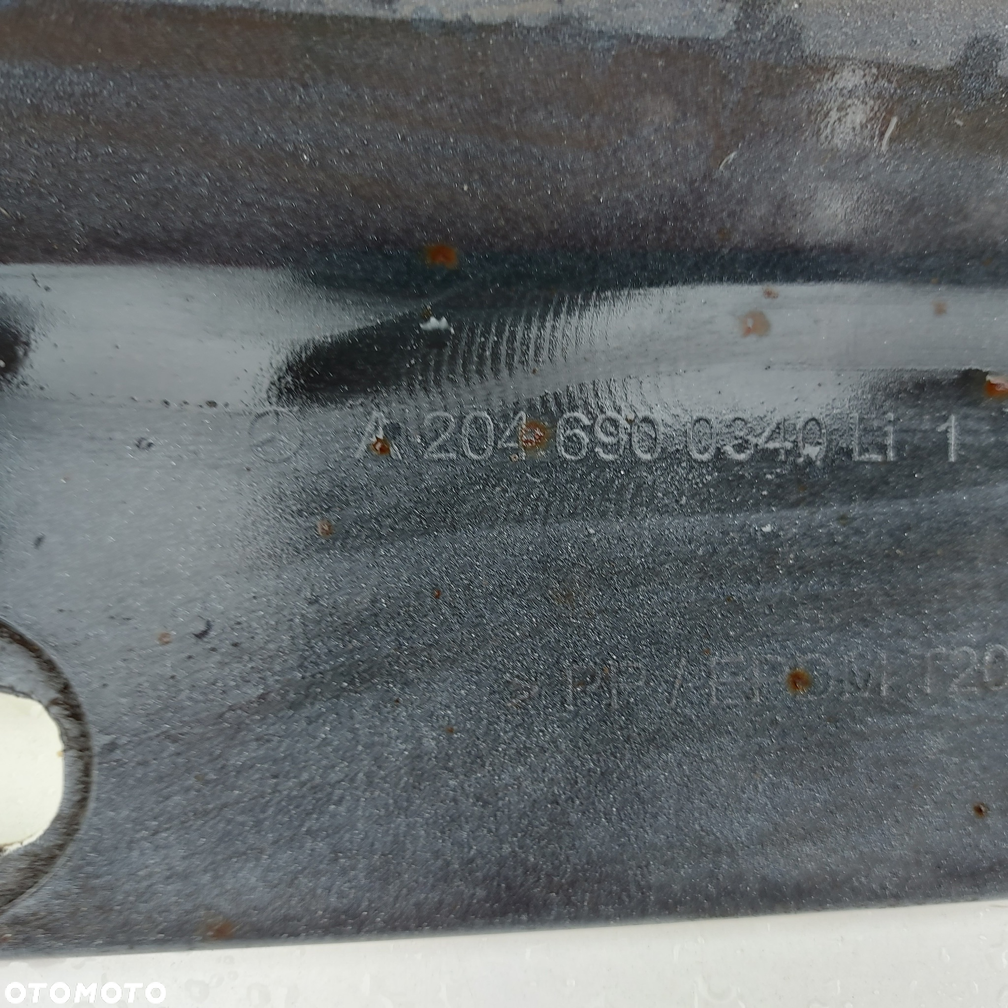 LISTWA PROGOWA NAKLADKA PROGU LEWA 149 LAK MERCEDES C W204 ORYGINAL DEMONTAZ 2046900340 - 6