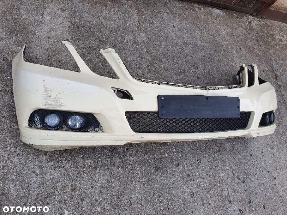 Mercedes E klasa 212 09- zderzak przedni kratka halogen DRL belka - 2