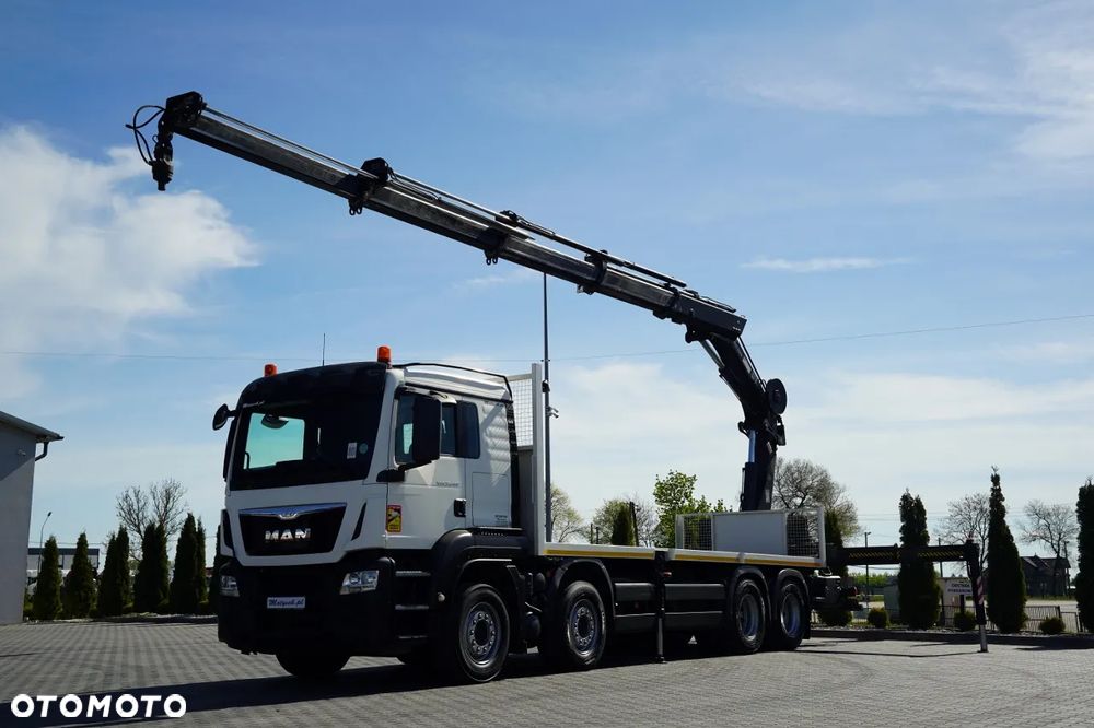 MAN MAN TGS 35.480 / 8x4 / HDS HIAB 288 EP-5 wysów : 12.7 M / SKRZYNIOWY - 7,4 M / UDŹWIG : 9400 KG / EURO 6 / STEROWANIE RADIOWE - 2