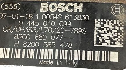 POMPA WTRYSKOWA RENAULT OPEL 2.0 DCI 0445010099 8200385478 TEST - 4