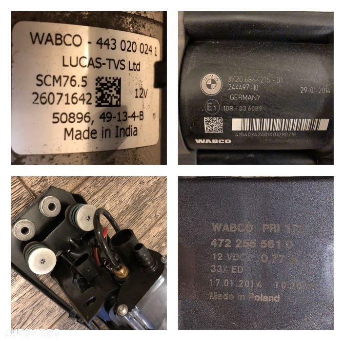 Compresor perne spate airmatic bmw F07 F11 F01 seria 5 7 GT WABCO - 4