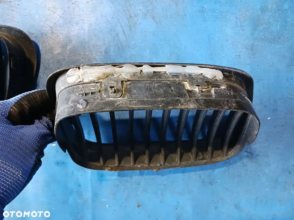 Nerki BMW 530 E39 LIFT FL polift mpakiet czarne grill atrapa maski chłodnicy lewa prawa KOMPLET - 5