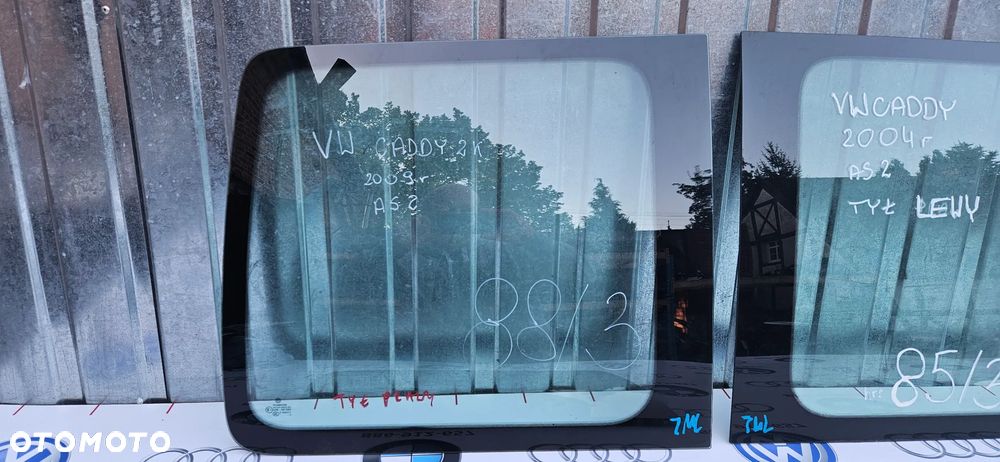 VW CADDY III 3 2K 2004- LIFE OSOBOWA Szyba karoseryjna tył lewy prawy Szyba tylna błotnika tył prawa lewa - 2