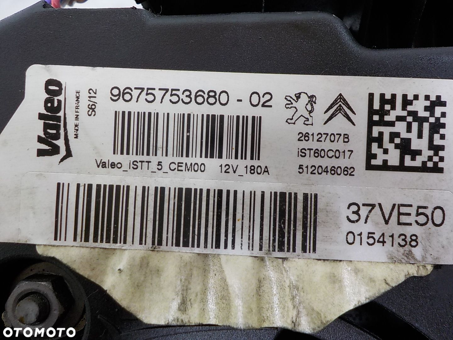 PEUGEOT 3008 1.6 E-HDI ALTERNATOR 9675753680-02 - 2