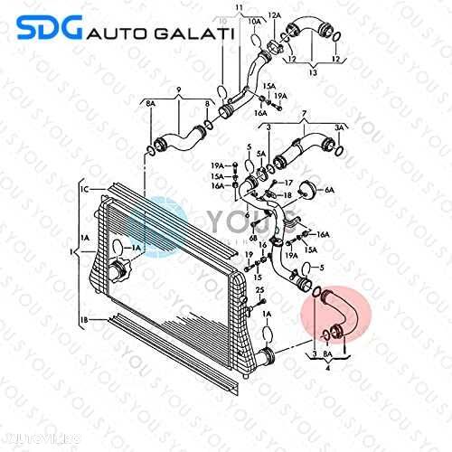 Furtun Conducta Presiune Aer Intercooler Volkswagen Scirocco 2.0 TFSI CAWB 2009 - 2014 [C6470] - 1