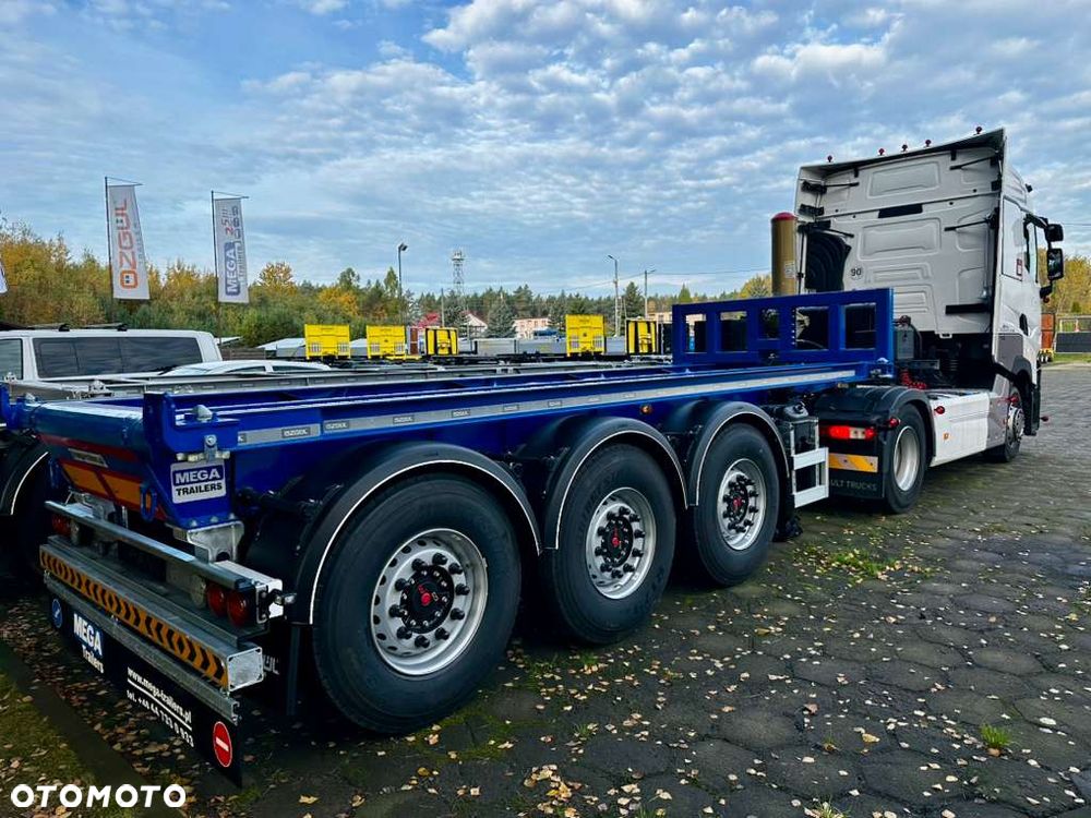 Inny MEGA TRAILERS - naczepa do przewozu kontenerów z wywrotem! z własną hydrauliką wywrotu! - 4