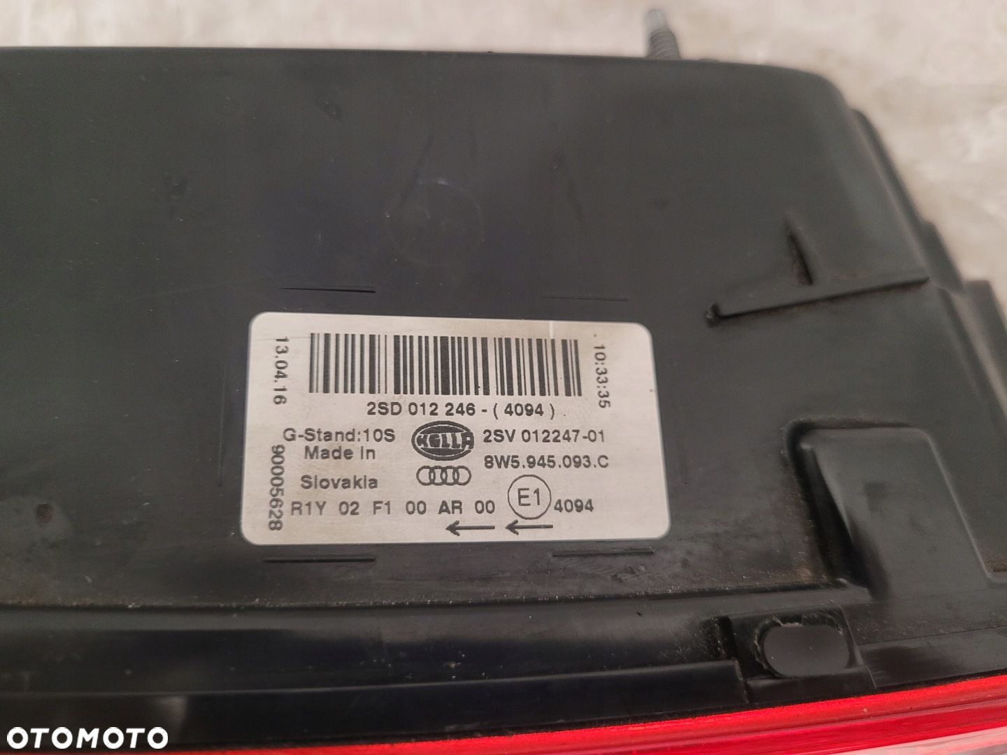 Audi A4 B9 sedan lampa tylna lewa prawa led - 4
