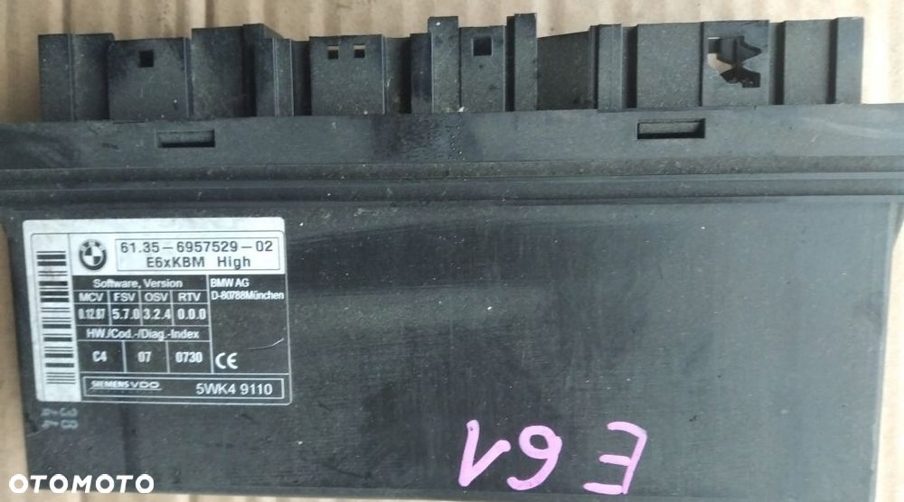 BMW 5 E60 E61 modul sterownik komfortu 6957529 - 1