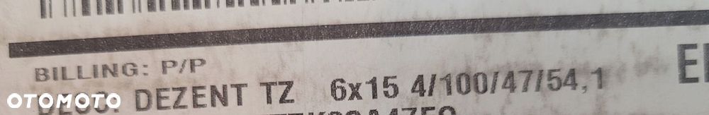 FELGA MAZDA 2 DJ MX-5 MX-3 6x15 15 ET47 4X100 TOYOTA AYGO NOWA DEZENT - 13