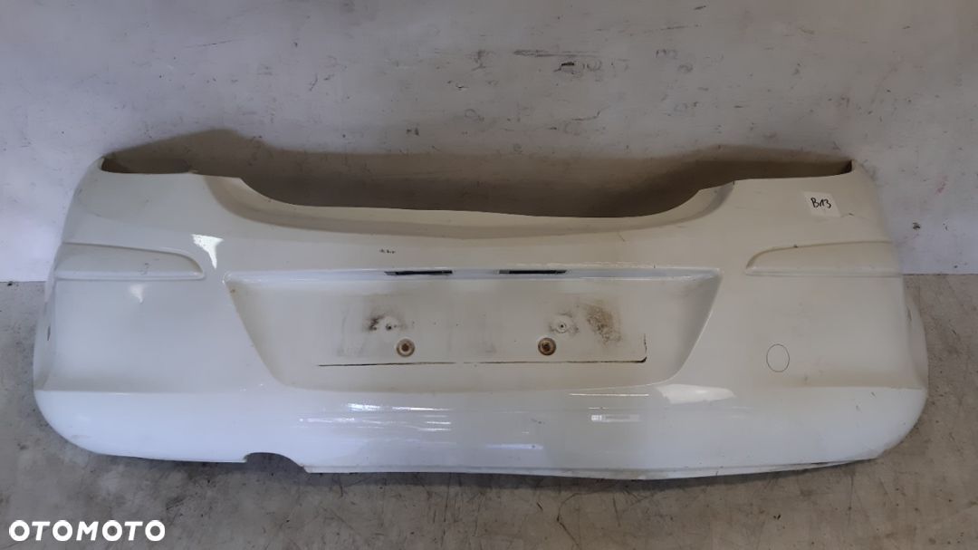 ^ ZDERZAK TYŁ TYLNY DO OPEL CORSA D Z40R Y474 BIAŁY 3D 3 DRZEI HB - 1