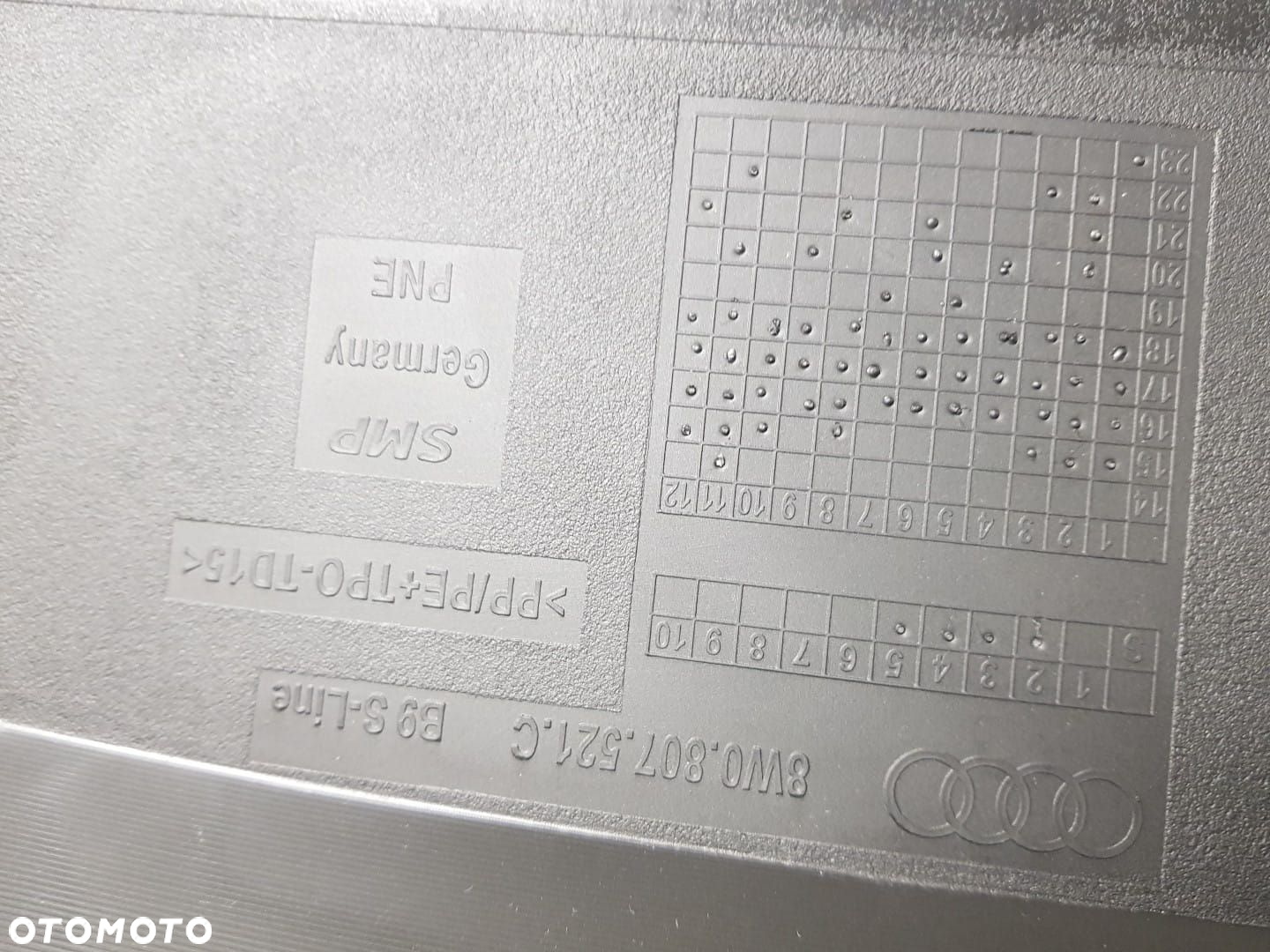 NOWY DYFUZOR SPOILER DOKŁADKA AUDI A4 B9 KOMBI LIMUSINE 8W9 S-LINE 15-18r ZDERZAK TYLNY - 2