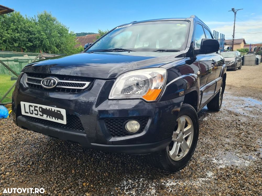 Bara fata Kia Sportage II 2006 - 2010 NEGRU (947) Benzina model fara spalatoare far - 1