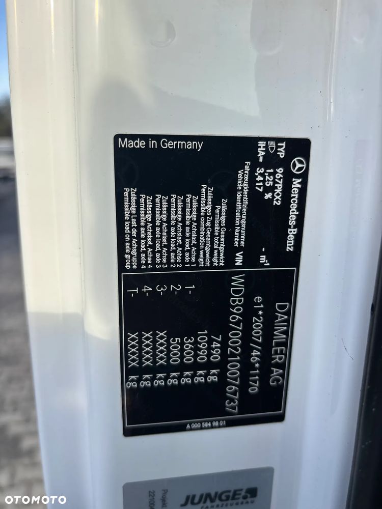 Mercedes-Benz Atego Krótki rozstaw osi Wywrot Kiper Blokada mostu Hakowiec Skibicki King  818 821 921 1018 1221 1218 1224 1523 1527 - 6