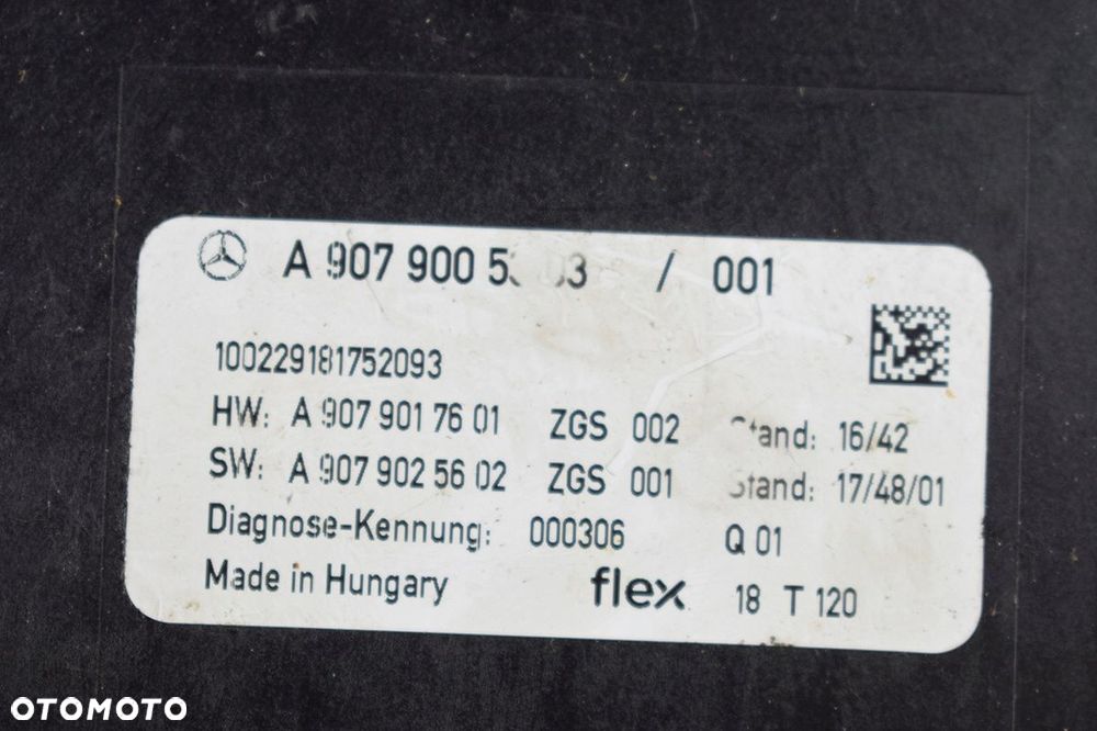 moduł sterownik * ecu mercedes sprinter w907 w910 a9079005303 - 3