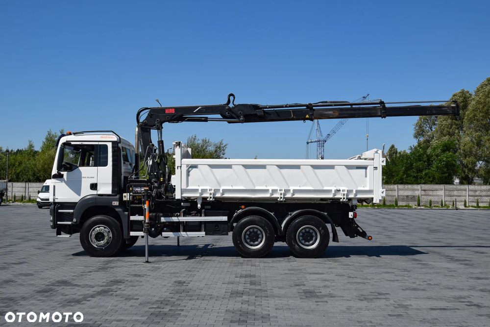 MAN TGS 33.360 / 6x4 / HDS HIAB 122 E-2 HIDUO / STEROWANIE RADIOWE / WYWROTKA / HYDROBURTA / AUTOMAT / KLIMA / TEMPOMAT / KAMERA COFANIA / SPROWADZONY - 5