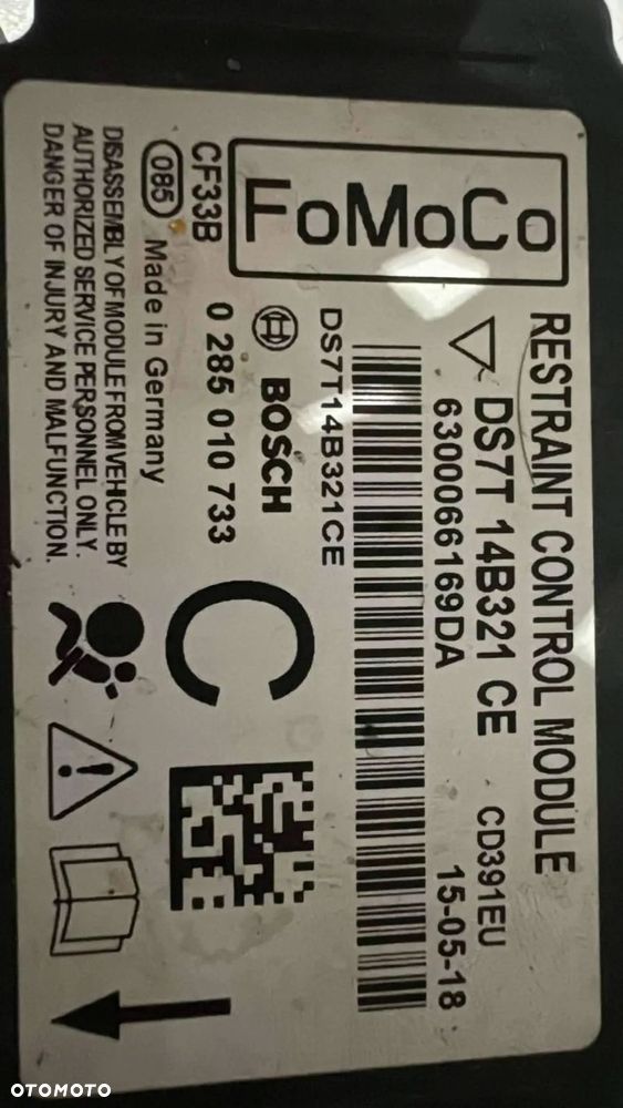 sensor poduszek airbag ford mondeo mk5 - 1