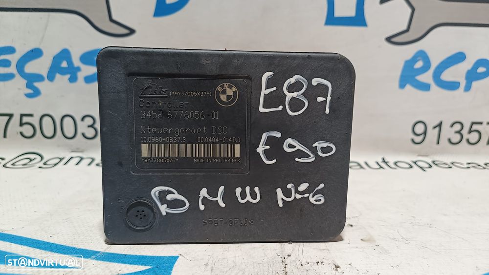 ABS MODULO BLOCO HIDRAULICO BMW SERIE 3 E90 318D 16V 163CV N47D20C 34516776055 6776055 E91 SERIE 1 E87 E81 E82 E88 X1 E84 - 4