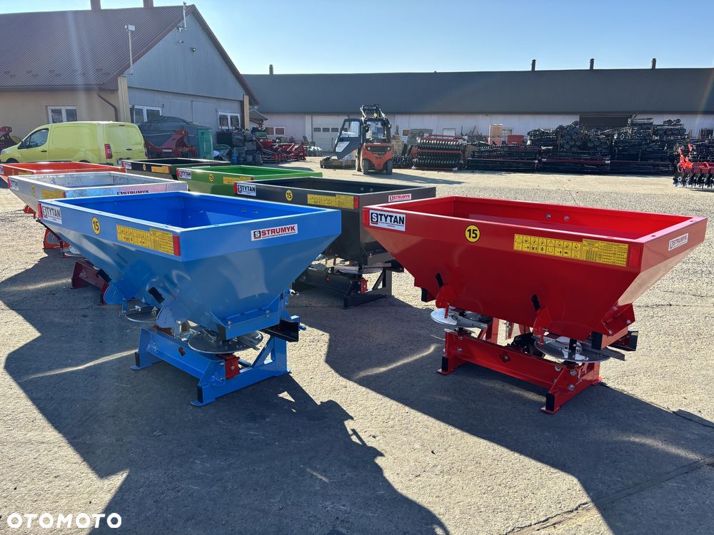 Dwutalerzowy rozsiewacz nawozów STRUMYK siewka do nawozu, siewnik 400-1200L sito/ tarcza z kwasówki/ przekładnia aluminiowa/ plandeka / sito - 13