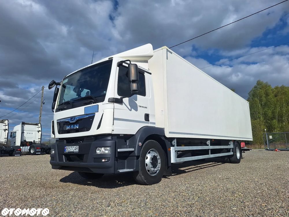 MAN TGM 18.320 KONTENER / BOX 24 Palety, Euro 6, winda - 1