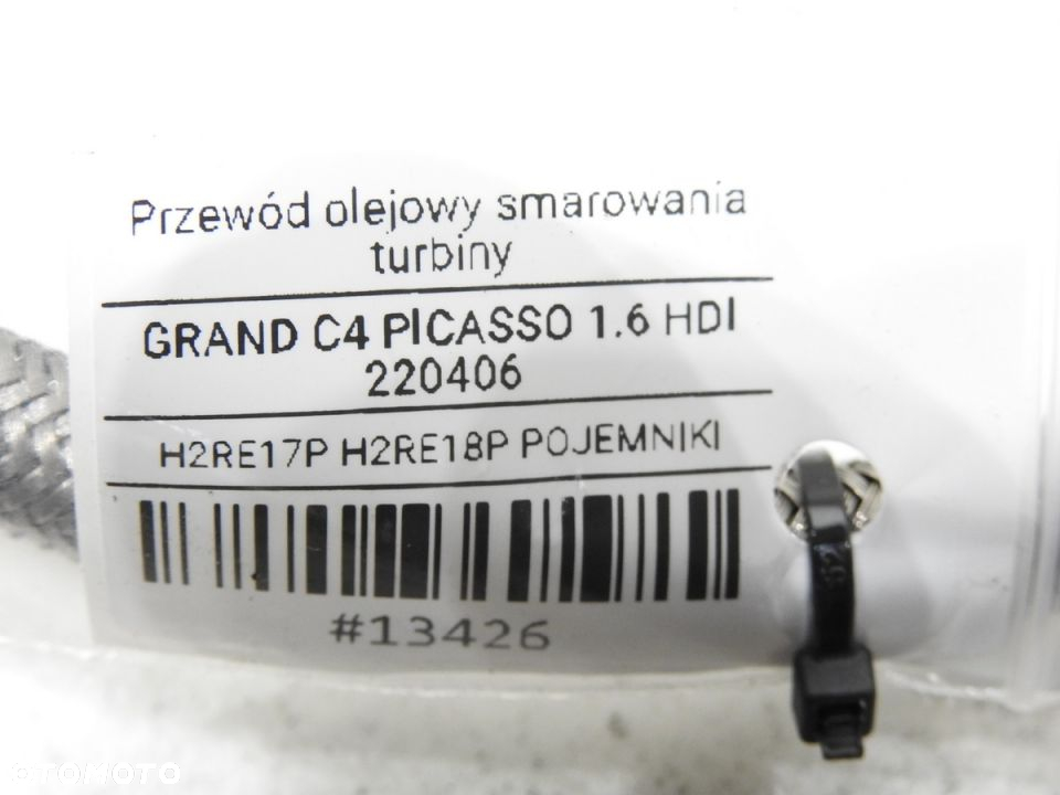 PRZEWÓD OLEJU TURBINY C4 GRAND PICASSO 2.0 HDI - 6