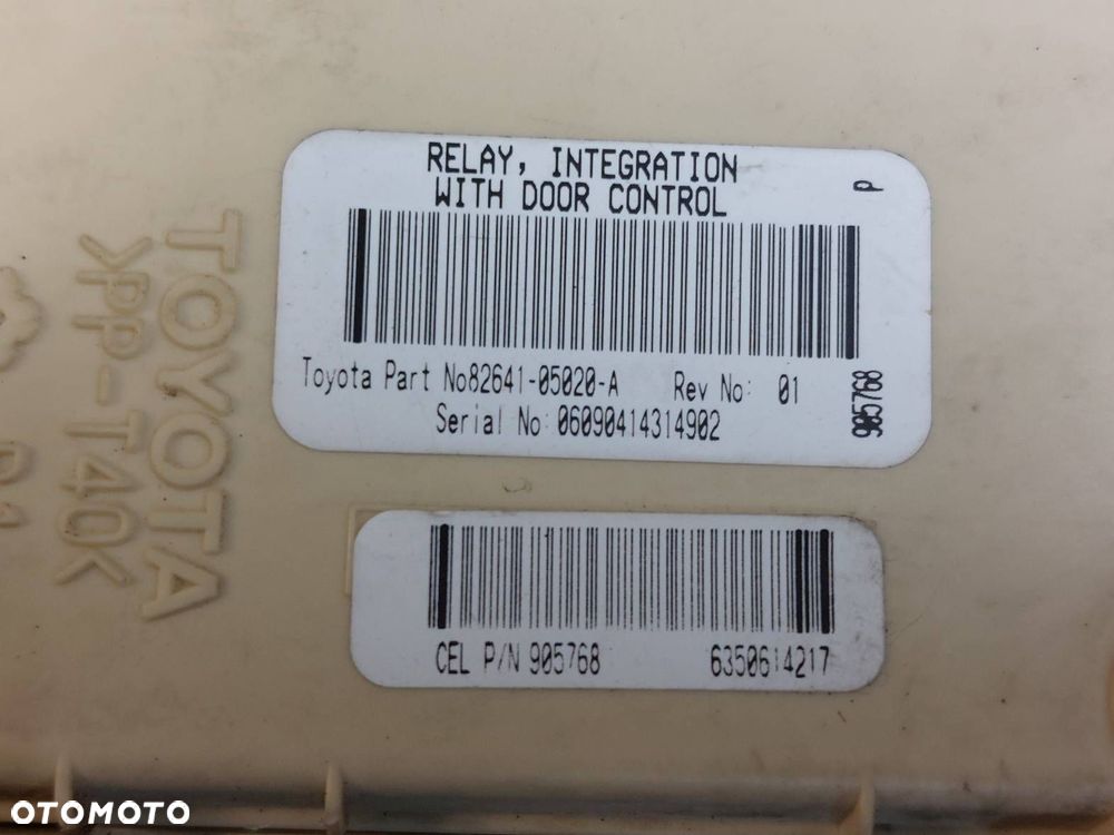 ZESTAW STARTOWY TOYOTA AVENSIS T25 2.2 D4D 89661-05C80 83800-05C00-C - 4