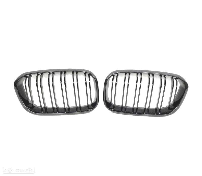 GRELHA FRONTAL BMW F20 F21 LCI 15-19 LOOK M1 PRETO BRILHANTE - 3