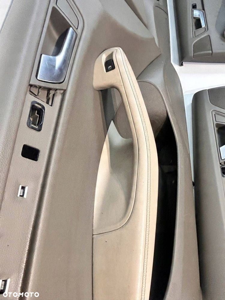 Audi Q5 SQ5 8R 2011 Boczki / Tapicerka drzwi / Komplet JASNE ANGLIK SKÓRA - 6