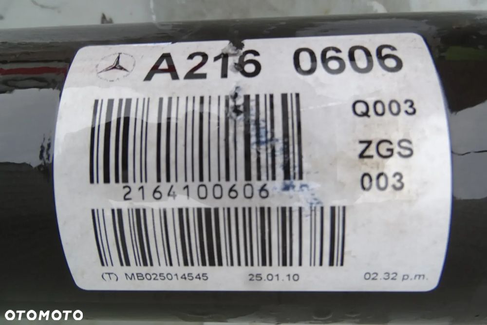 Wał napędowy Mercedes W216 CL 5.5 v8 A2164100606 - 2