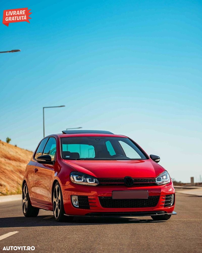 Faruri LED VW Golf 6 VI (2008-2013) Golf 7 3D Design Red Strip GTI LED Dinamic cu - livrare gratuita - 17